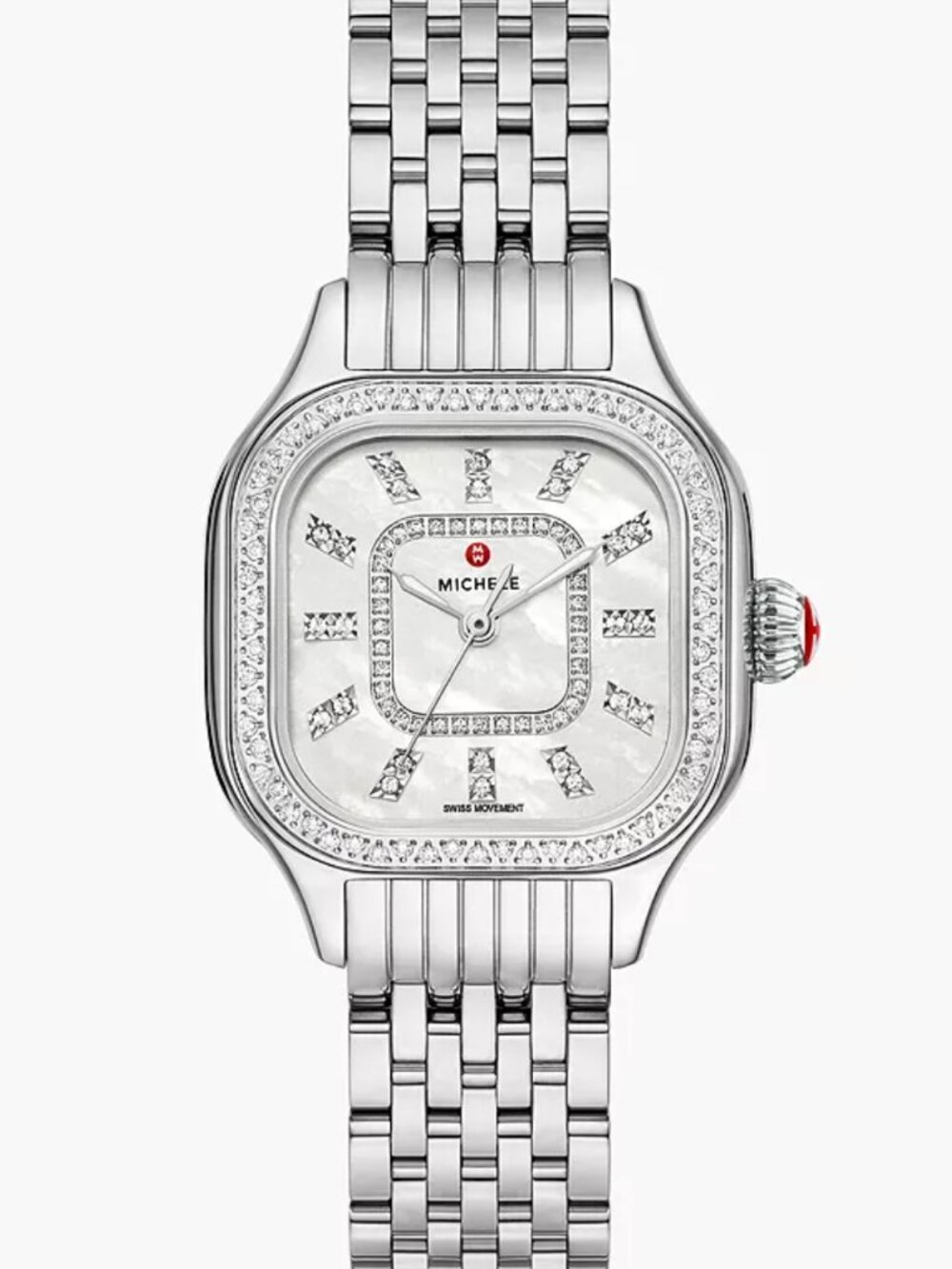 Michele Meggie Diamond MOP Dial Stainless Steel Ladies 29mm MWW33B000001 Watch